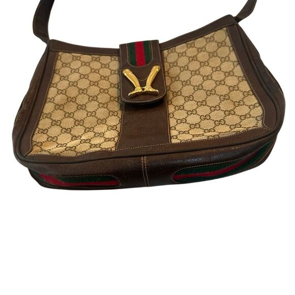 Gucci Brown and Gold Shoulder Bag - Picture 4 of 15